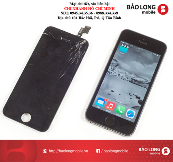 Phân biệt màn hình hàng lô sau khi đi thay màn hình iPhone 5s