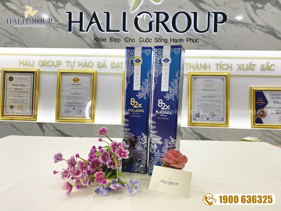 Điểm khác nhau nước uống 82X Collagen và nước uống Collagen Hebora của Nhật
