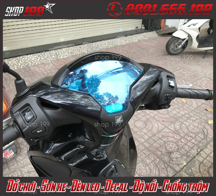 Hình ảnh: Phụ kiện dán chóa đèn Titan cho xe Honda SH 2018 2019 2020 150i 125i giá rẻ tại Tp.HCM.