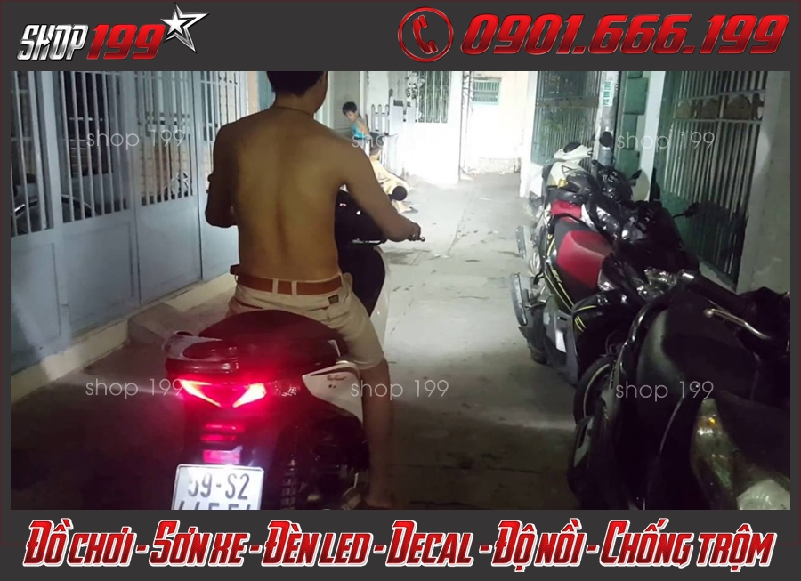 Picture: Đồ chơi đèn Led L4 gắn cho xe SH 2018 2019 2020 150i 125i giá rẻ tại Tp.HCM.