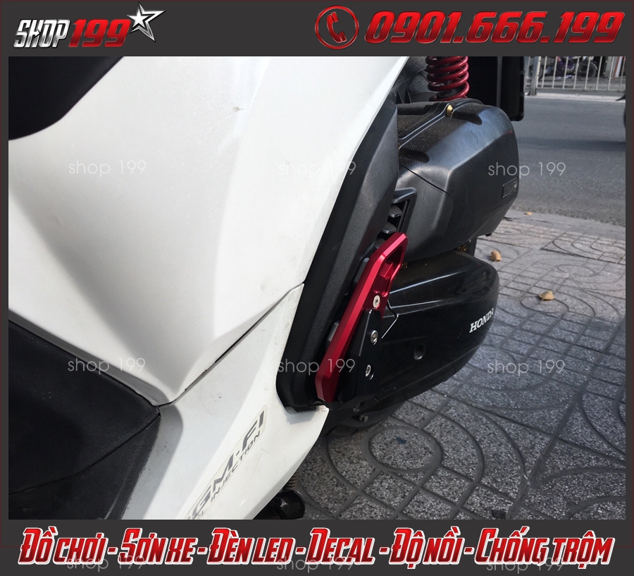 Image: Gác chân sau Biker với thiết kế thon gọn dành cho xe SH 2018 2019 2020 150i 125i tại TP.HCM trông xe đẹp hơn.