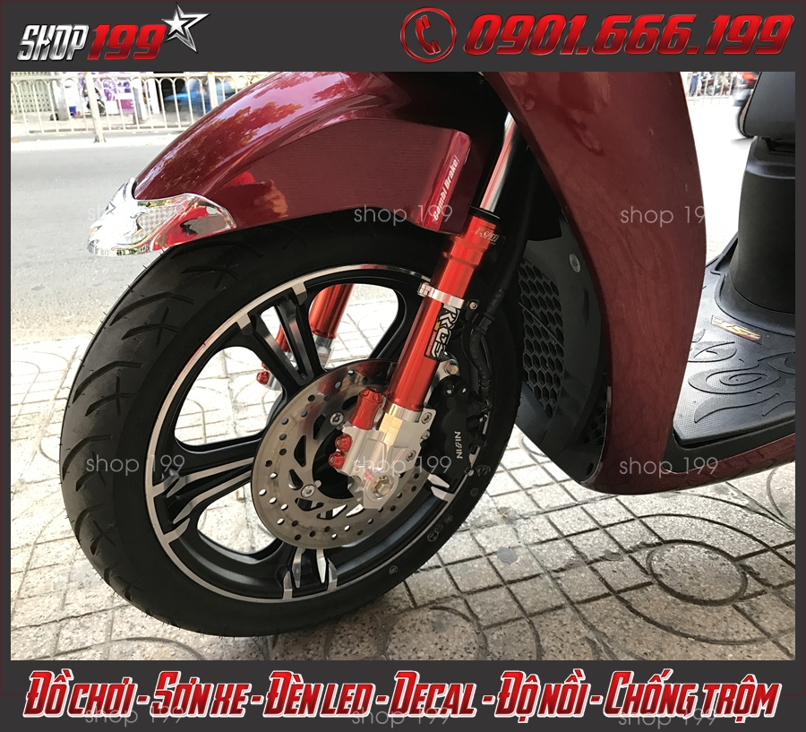 Photo: Gắn mâm Kuni làm nổi bật hơn, mạnh mẽ hơn cho xe Honda SH 2018 2019 2020 150i 125i tại Tp.HCM.