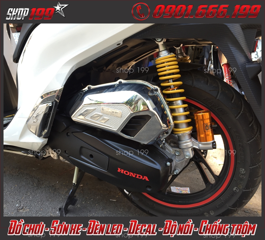Hình ảnh: Không chỉ nổi bật với vẻ đẹp bên ngoài phuộc sau Ohlins dành cho xe SH 2018 2019 2020 150i 125i còn giảm xóc cực đỉnh với 2 hệ thống điều chỉnh sử dụng núm xoay.