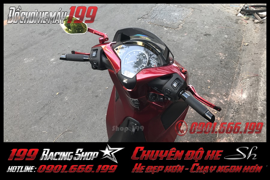 Hình minh hoạ về sản phẩm kính chắn gió phong cách nhất thiết kế của xe sh 150i 125i 2018 2019 2020 tại SG